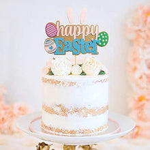 Load image into Gallery viewer, Rabbit Cake Topper Easter Cake Topper Bunny Cake Topper Easter Party Cake Topper Decorations, 1pcs (Kraft)