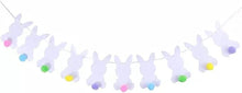 Load image into Gallery viewer, Happy Easter Banner Easter Chicken Egg Felt Happy Easter Bunny Banner Felt Easter Banner Garland for Easter Decorations, Spring Themed Party Favors Supplies, Happy Easter Day for Mantle Fireplace(1pc) (easter felt)