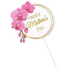 Load image into Gallery viewer, 14-piece Happy Mother&#39;s Day Cake Decoration Set Mom Letter Cake Decoration Red Cake Decoration Party Cake Decoration Mother&#39;s Day (Round)
