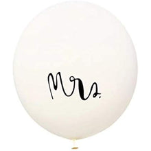 Load image into Gallery viewer, 36 inch Mr. &amp; Mrs. Balloons Wedding Balloons for Outdoor Or Indoor Engagement Party Decorations Bachelorette Party Reception Entrances and Photo Backdrops