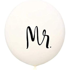 36 inch Mr. & Mrs. Balloons Wedding Balloons for Outdoor Or Indoor Engagement Party Decorations Bachelorette Party Reception Entrances and Photo Backdrops