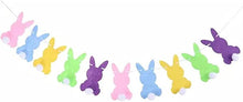 Load image into Gallery viewer, Happy Easter Banner Easter Chicken Egg Felt Happy Easter Bunny Banner Felt Easter Banner Garland for Easter Decorations, Spring Themed Party Favors Supplies, Happy Easter Day for Mantle Fireplace(1pc) (easter felt)