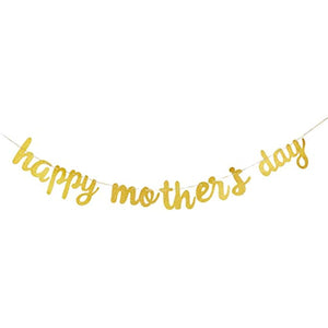 Happy Mother's Day Banner Set Decoration for Mother's Day Party Decorations, Background Wreath Mom Mother's Day Flashing Wreath Photo Props