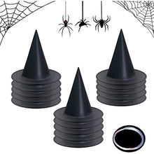 Load image into Gallery viewer, 16 pcs Halloween Black Witch Hat for Party Masquerade Cosplay Costume Accessory Daily for Halloween Carnival Party Black