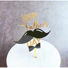 Load image into Gallery viewer, Happy Father&#39;s Day Cake Topper Cake topper Acrylic Cake topper Decorative Party Cake Decoration for Father&#39;s Day(tie)