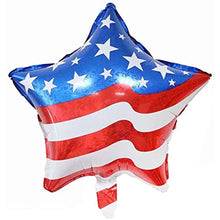Load image into Gallery viewer, 4th of july decorations Independence Day Party Decoration Patriotic Decorations Star Shape Balloons Dot Print Latex Balloons for 4th of July Party Supplies(37 Pieces-dot)