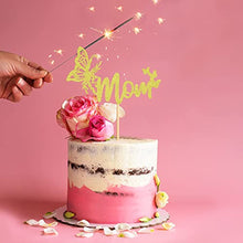 Load image into Gallery viewer, Happy Mother&#39;s Day Cake Decoration Mom Letter Cake Decoration Gold Glitter Cake Decoration Party Cake Decoration Mother&#39;s Day (Mom - Sparkling - Gold)