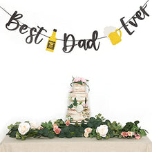 Load image into Gallery viewer, Happy Father&#39;s Day Flashing Black Banner Father&#39;s Day Beer Bunting Father&#39;s Day Decoration Background Wreath (Beer)