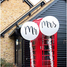 Load image into Gallery viewer, 36 inch Mr. &amp; Mrs. Balloons Wedding Balloons for Outdoor Or Indoor Engagement Party Decorations Bachelorette Party Reception Entrances and Photo Backdrops