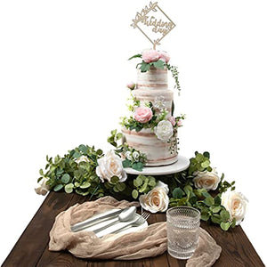 Wedding Cake Toppers Wood Cake Topper Wedding Reception Wedding Day Cake Decoration (Wedding Day)