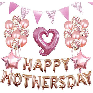 HAPPY MOTHER'S DAY party balloon backdrop (pink)
