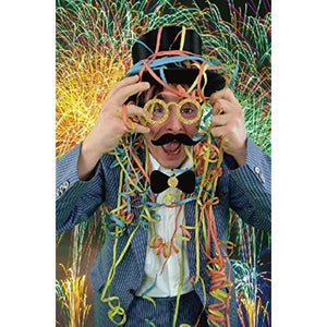 30 Pcs New Years Eve Photo Booth Props- 2023 New Years Eve Party Decorations, Glitter Cardstock Decorations Kit, New Years Eve Backdrop 2023 Supplies Decor(30pcs Crown)