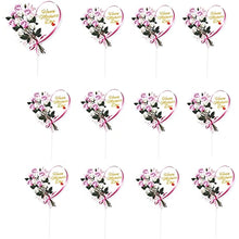 Load image into Gallery viewer, 14-Piece Happy Mother&#39;s Day Cake Decorations Mom Letter Cake Decorations Party Cake Decorations Mother&#39;s Day (Heart-shaped)