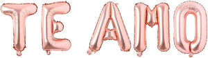 16inch Spanish"TE AMO" I Love You Balloon Letter Balloons Birthday Party Wedding Decoration Balloons Baby Shower(Rose Gold)