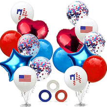 Load image into Gallery viewer, 4th of july decorations Independence Day Balloon Set Party Decoration Patriotic Decorations,4th of July Decor, Fourth of July Decor, Independence Day Decorations, USA Party Balloons Patriotic Day Decoration Set,USA Party Balloons Patriotic Day Decoration