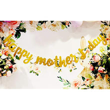 Load image into Gallery viewer, Happy Mother&#39;s Day Banner Set Decoration for Mother&#39;s Day Party Decorations, Background Wreath Mom Mother&#39;s Day Flashing Wreath Photo Props