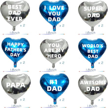 Load image into Gallery viewer, Happy Father&#39;s Day Aluminum Foil Balloon Set 16-inch Father&#39;s Day Party Letter Balloon Decoration (Blue Tie Set)