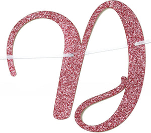 Happy Mother's Day Banner Set Decoration for Mother's Day Party Decorations Backdrop Garland for Mom Mother's Day Glitter Garland Photo Props (Rose Gold Pink Flower)