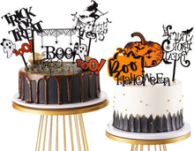 Load image into Gallery viewer, Set of 13 Halloween Cake Topper Acrylic Cake Topper Cupcake topper Haunted House Halloween Cake Decoration Ghost Cake Decoration Pumpkin Cupcake Decoration for Ghost Party Spider Party