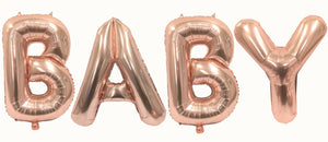 Baby 32 Inch Rose Gold Large Helium Balloons Decorations,Foil Balloon, Baby Shower Balloon,Party Balloon,Party Decoration,Party Supplies